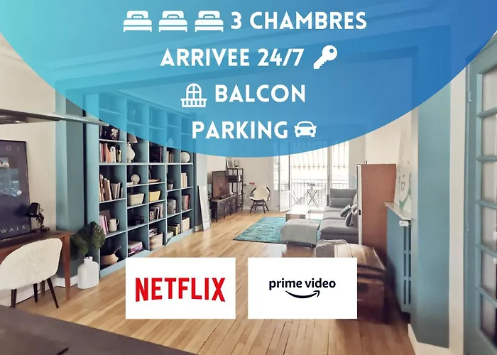 Grand Appartement Familial, Tours Centre, Parking
